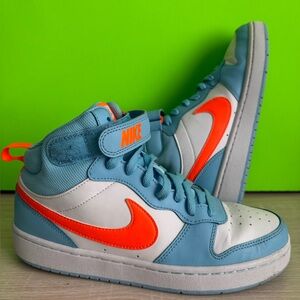 Nike Sky Blue and Orange High-Tops